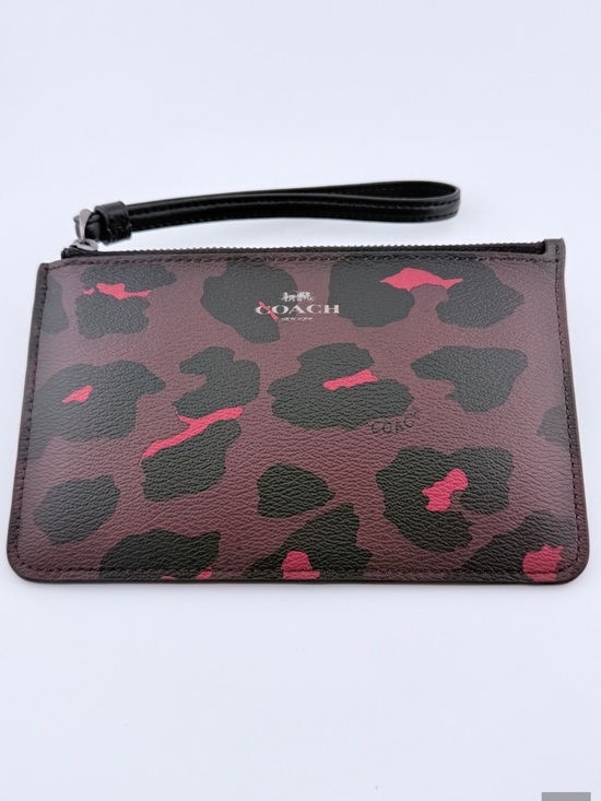 Coach Handbags - Coach Leopard Multi Print Wristlet